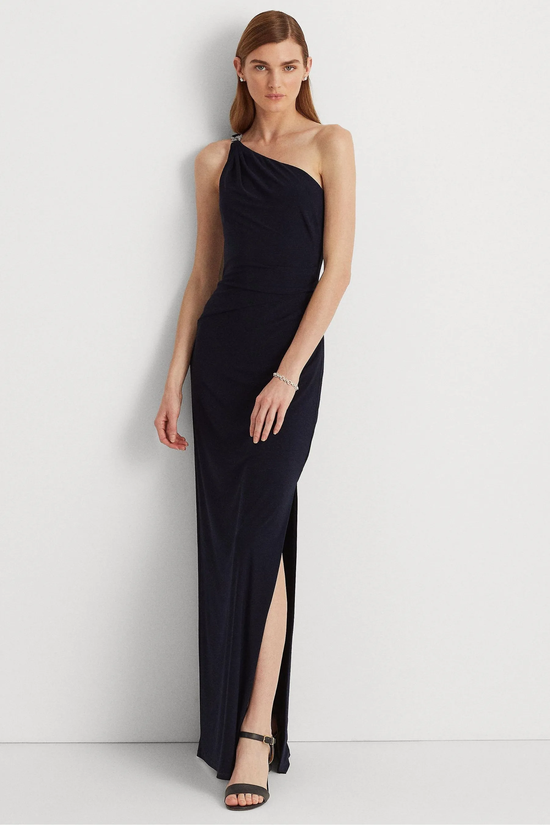 Lauren Ralph Lauren - Belina - Abito da sera monospalla in jersey    