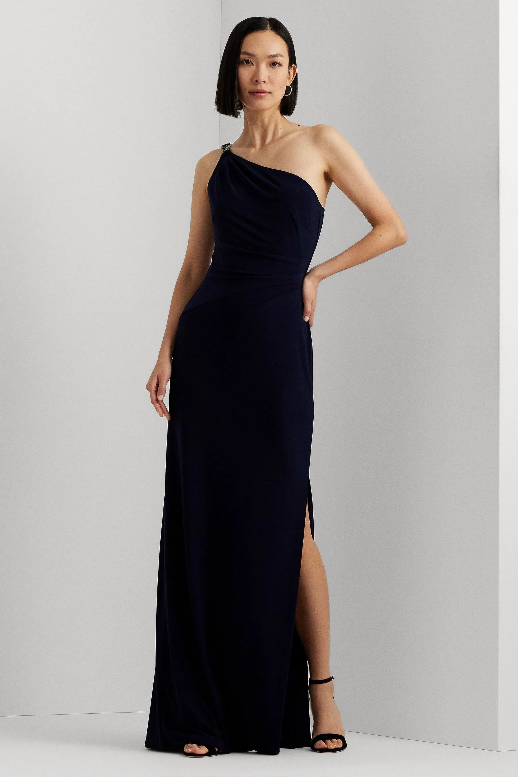 Lauren Ralph Lauren - Belina - Abito da sera monospalla in jersey    