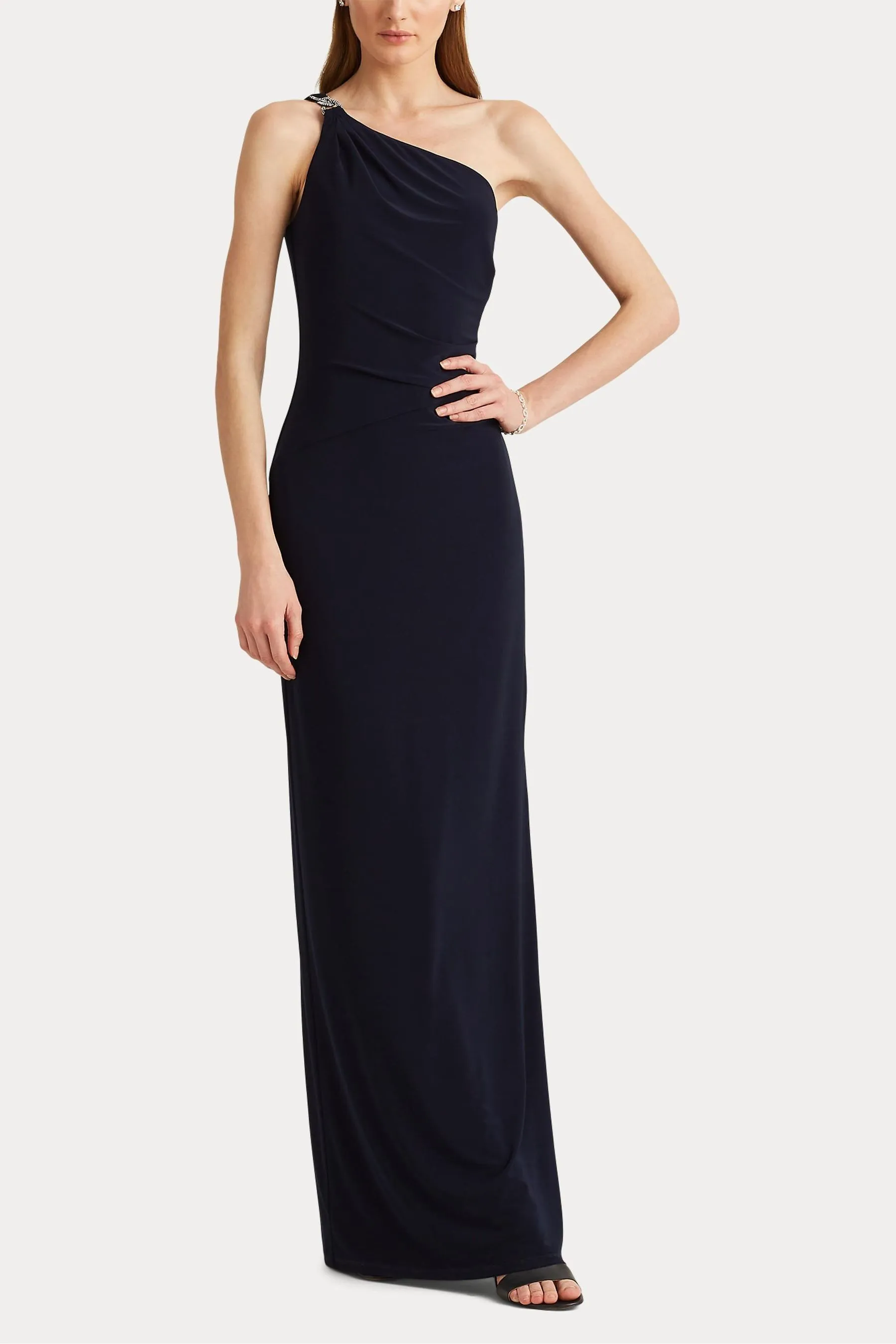 Lauren Ralph Lauren - Belina - Abito da sera monospalla in jersey    