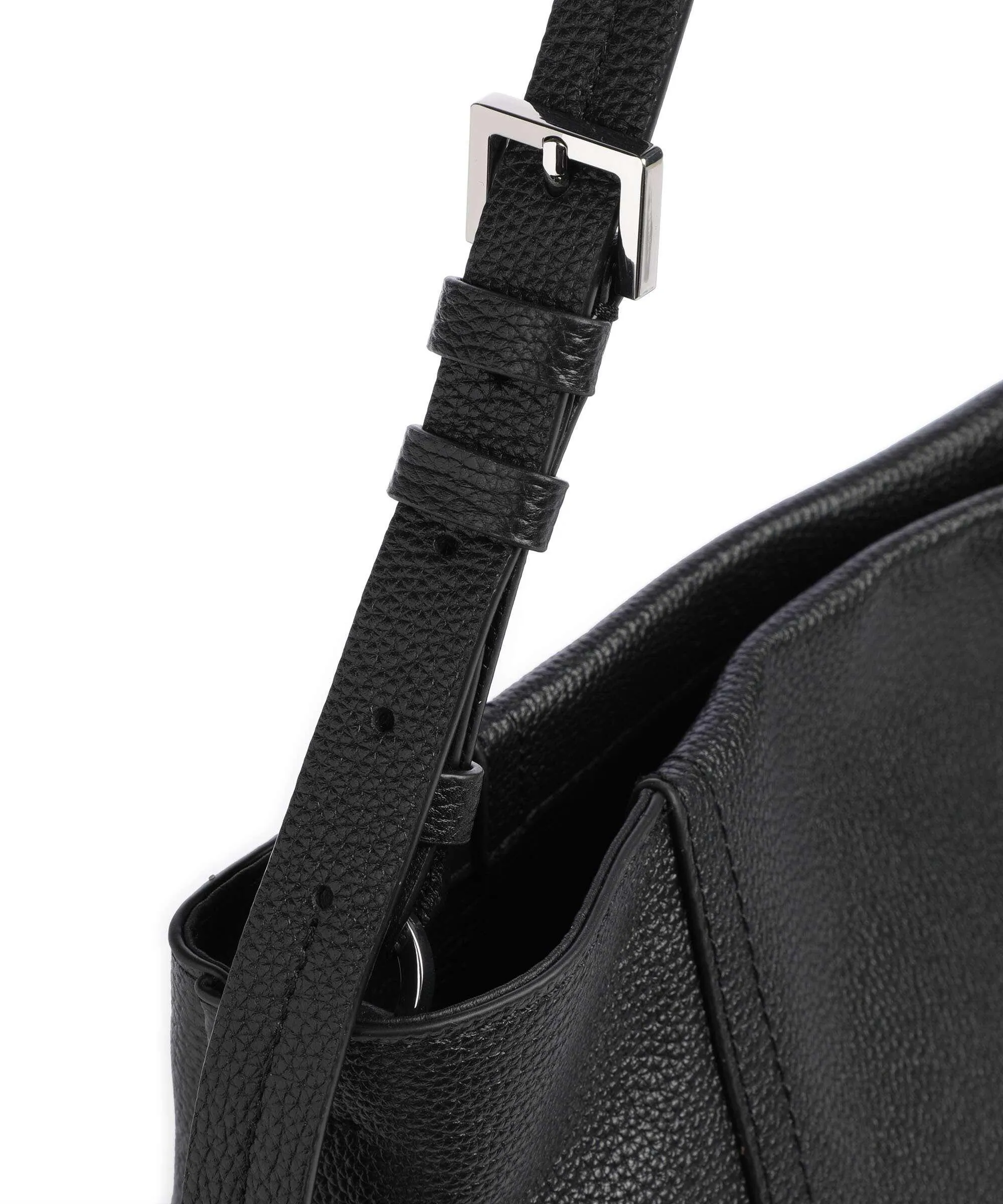  Liebeskind Chudy Small Pebble M Borsa hobo pelle di vacchetta grana nero  