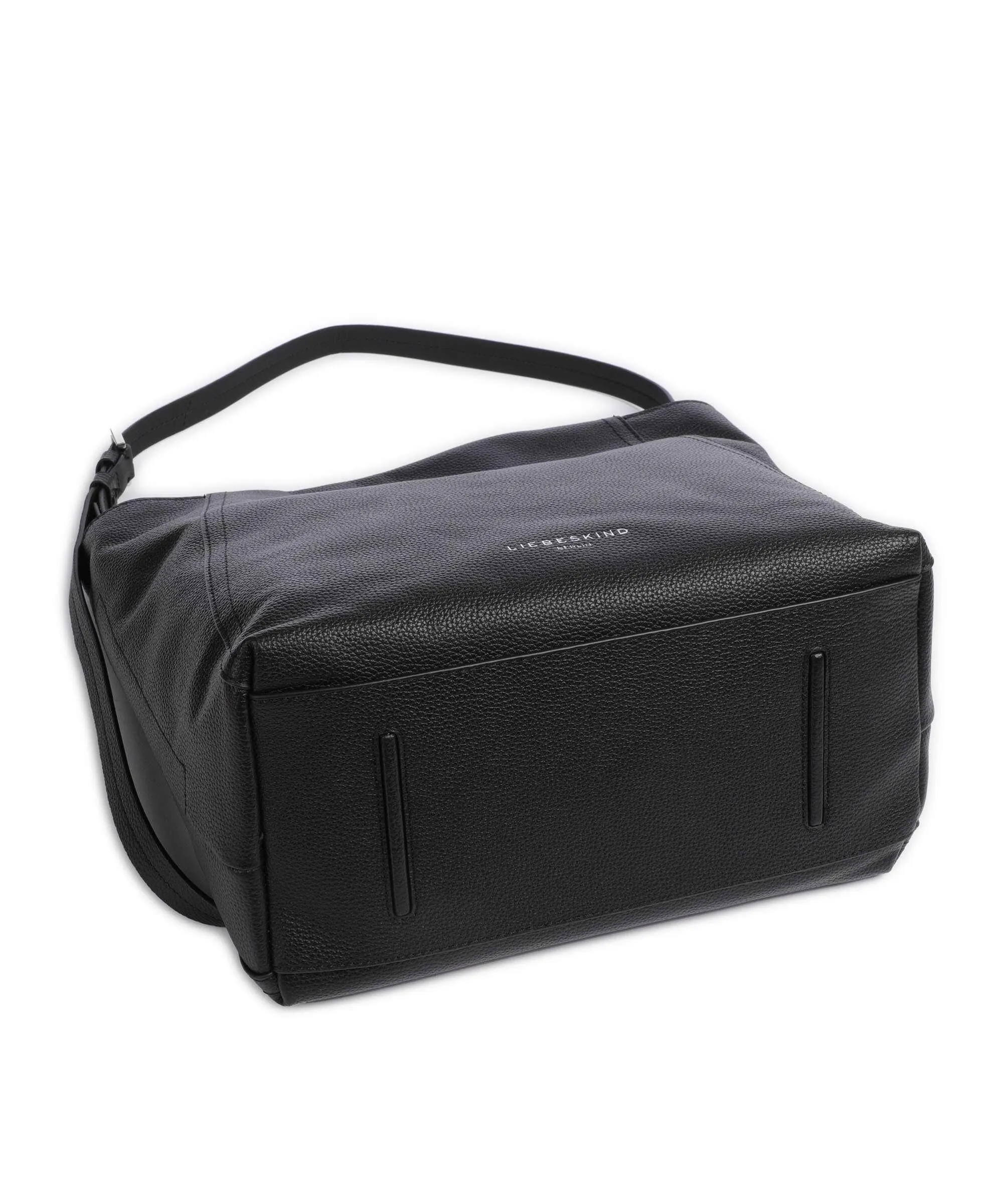  Liebeskind Chudy Small Pebble M Borsa hobo pelle di vacchetta grana nero  