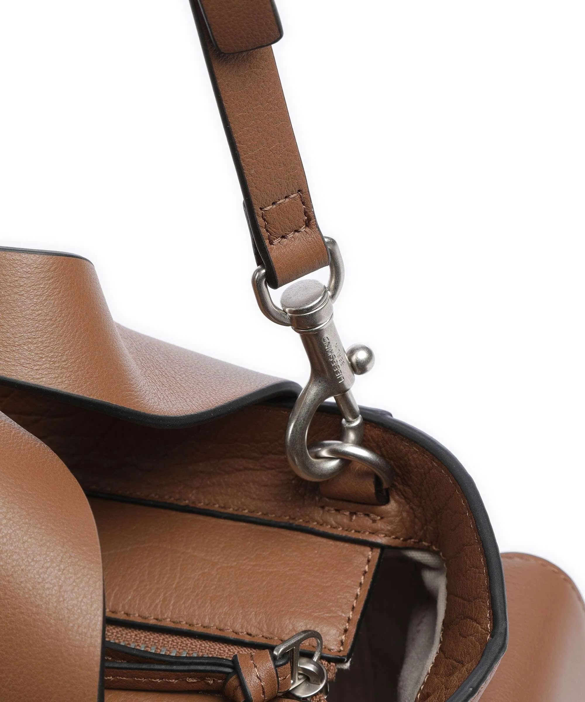  Liebeskind Sienna 2 S Borsa a mano pelle a grana fine marrone  