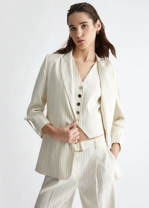 LIU JO MILANO Giacca gessata loose GIACCA LOOSE CA 4322