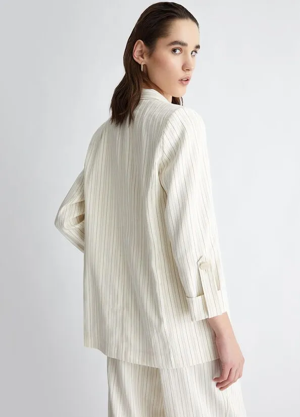 LIU JO MILANO Giacca gessata loose GIACCA LOOSE CA 4322