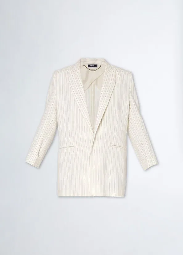 LIU JO MILANO Giacca gessata loose GIACCA LOOSE CA 4322