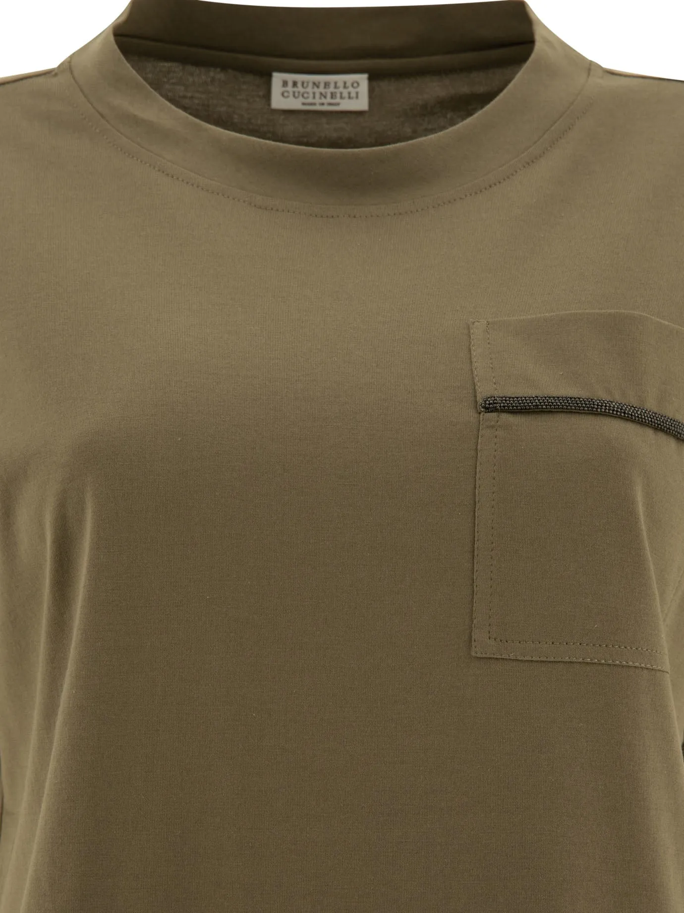 Maglietta Brunello Cucinelli Shiny Pocket Detail