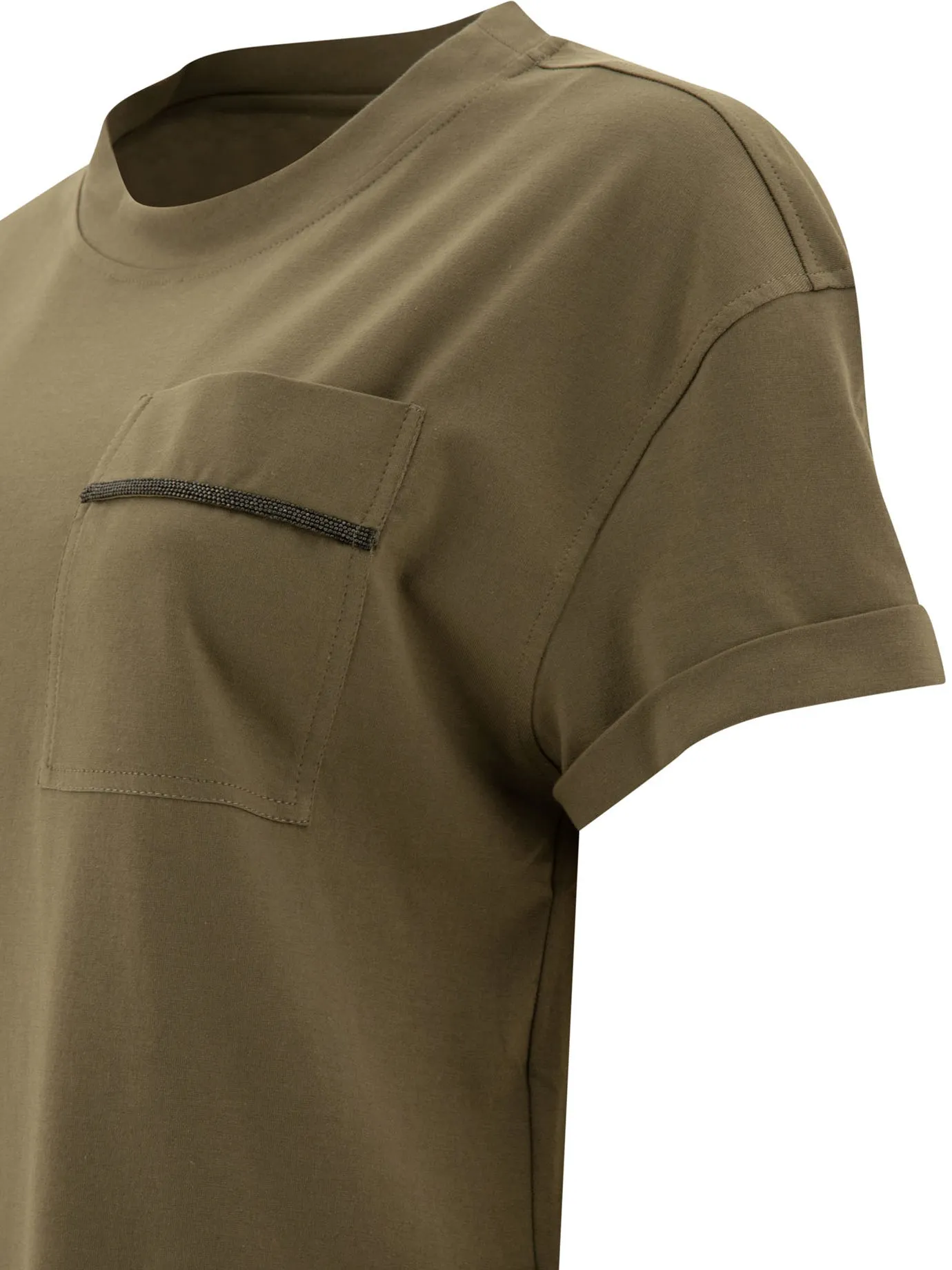 Maglietta Brunello Cucinelli Shiny Pocket Detail