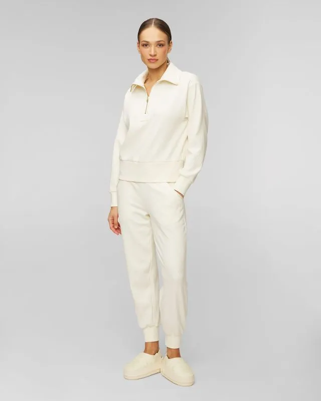 Maglione bianco da donna Varley Radford Half Zip