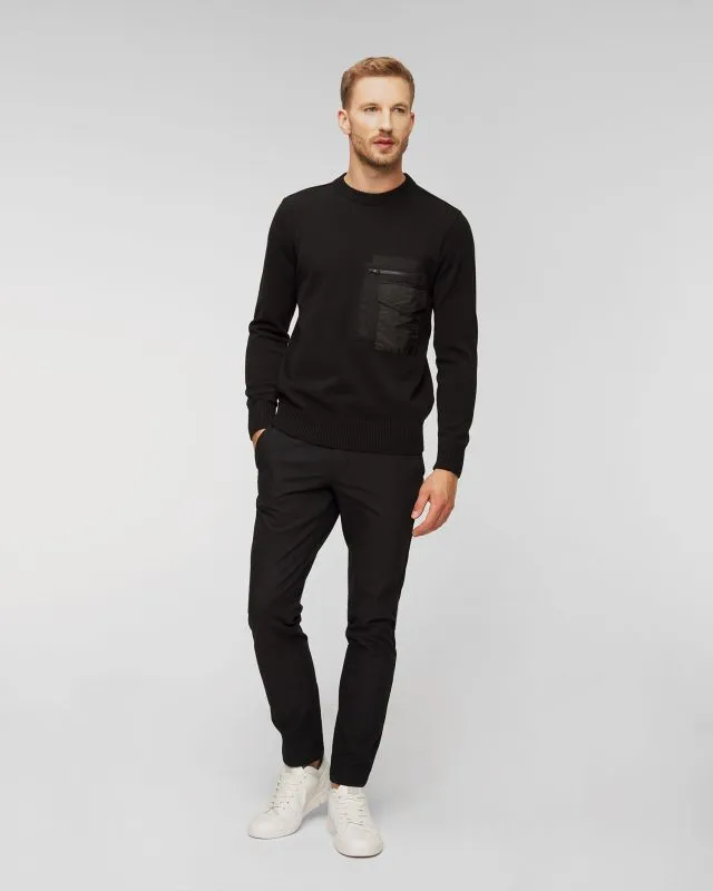 Maglione di lana da uomo Paul&Shark Nero