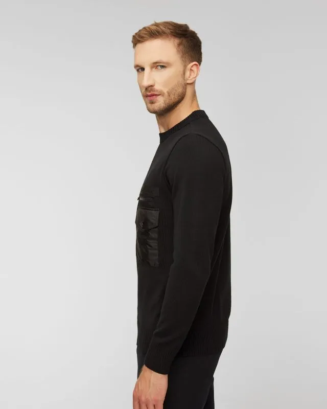 Maglione di lana da uomo Paul&Shark Nero