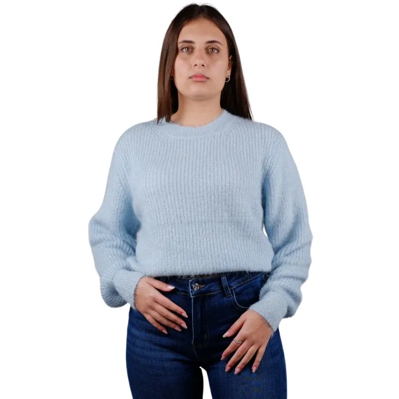 Maglione donna Girocollo tessuto morbidissimo lavorazione a costine