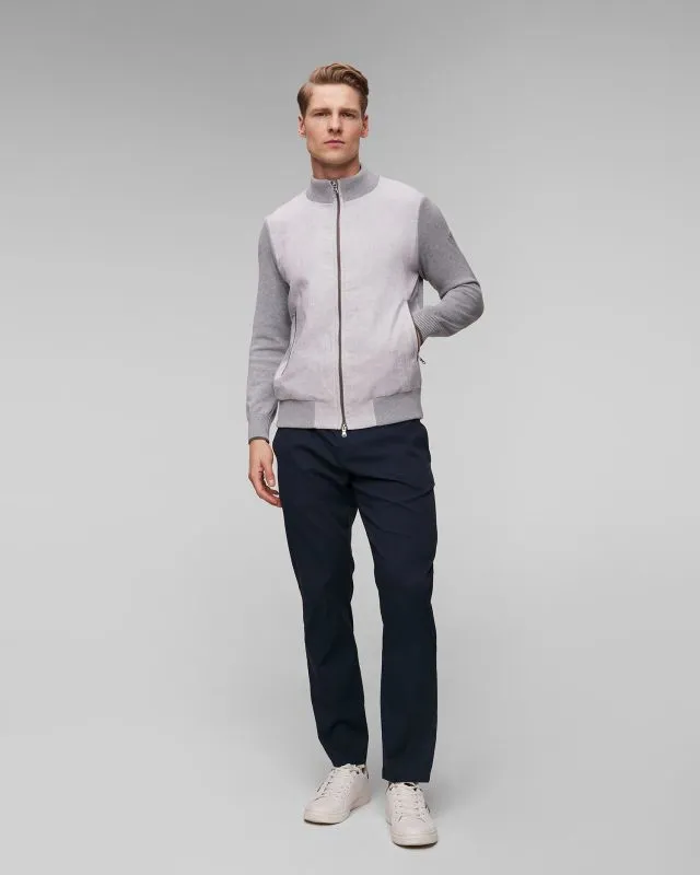 Maglione grigio con cerniera da uomo Paul&Shark