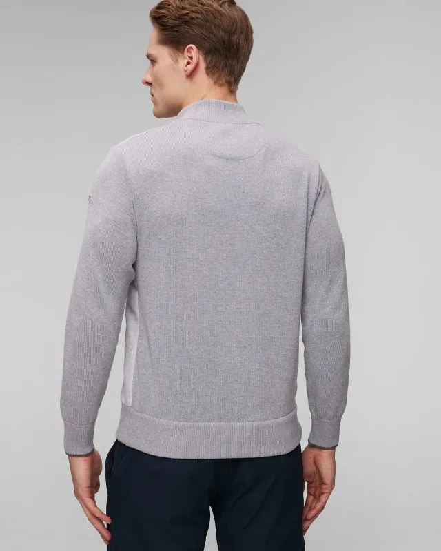 Maglione grigio con cerniera da uomo Paul&Shark