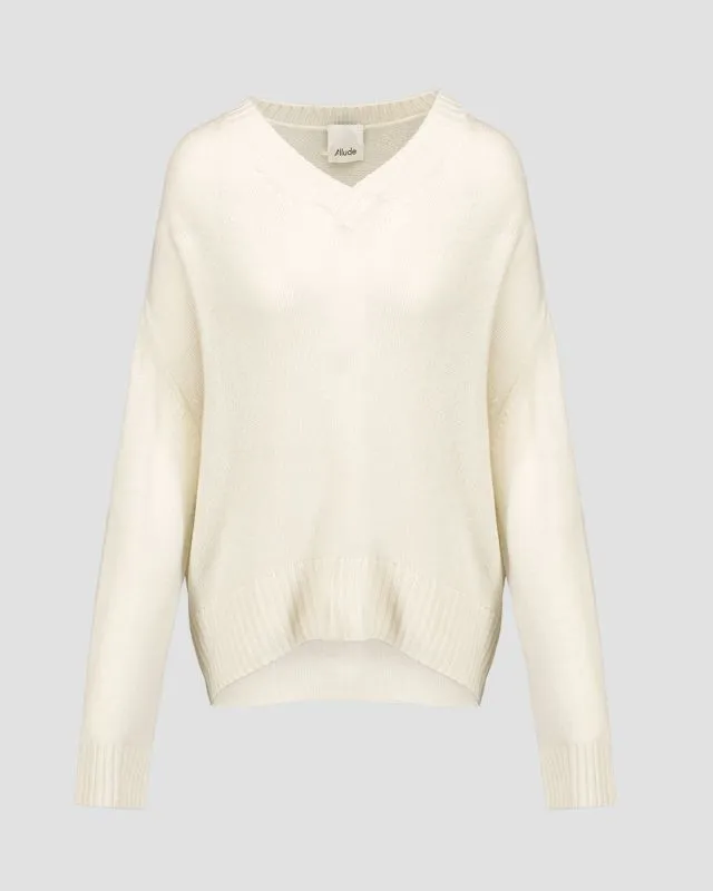 Maglione in cashmere da donna Allude V-sweater