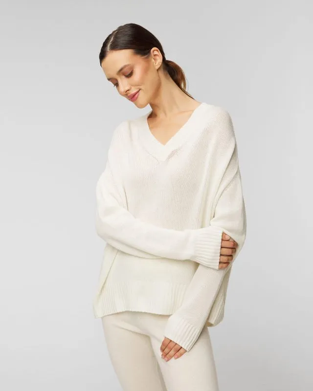 Maglione in cashmere da donna Allude V-sweater