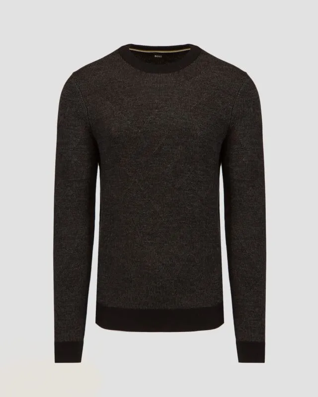 Maglione in lana da uomo Hugo Boss Motivo