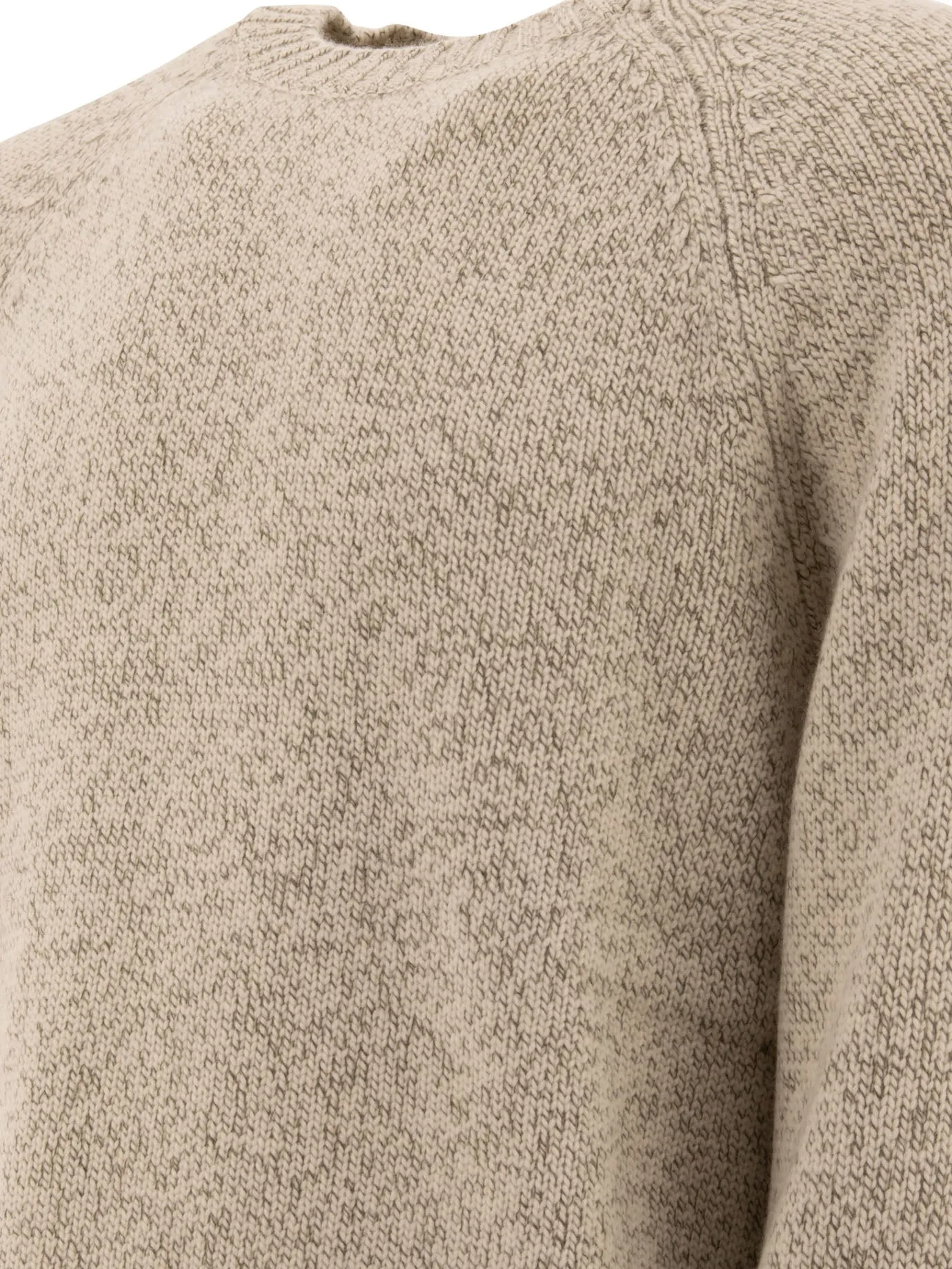 Maglione mouliné Brunello Cucinelli con maniche Raglan