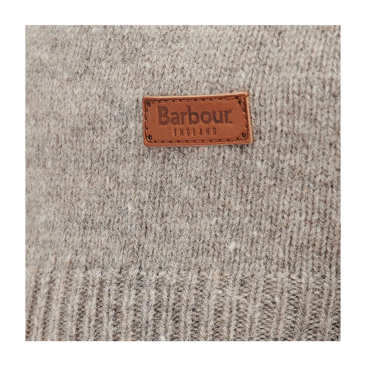 Maglione Uomo Barbour Essential Patch Half Zip Beige