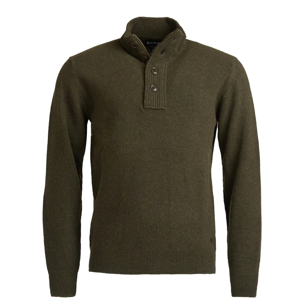 Maglione Uomo Barbour Essential Patch Half Zip Verde