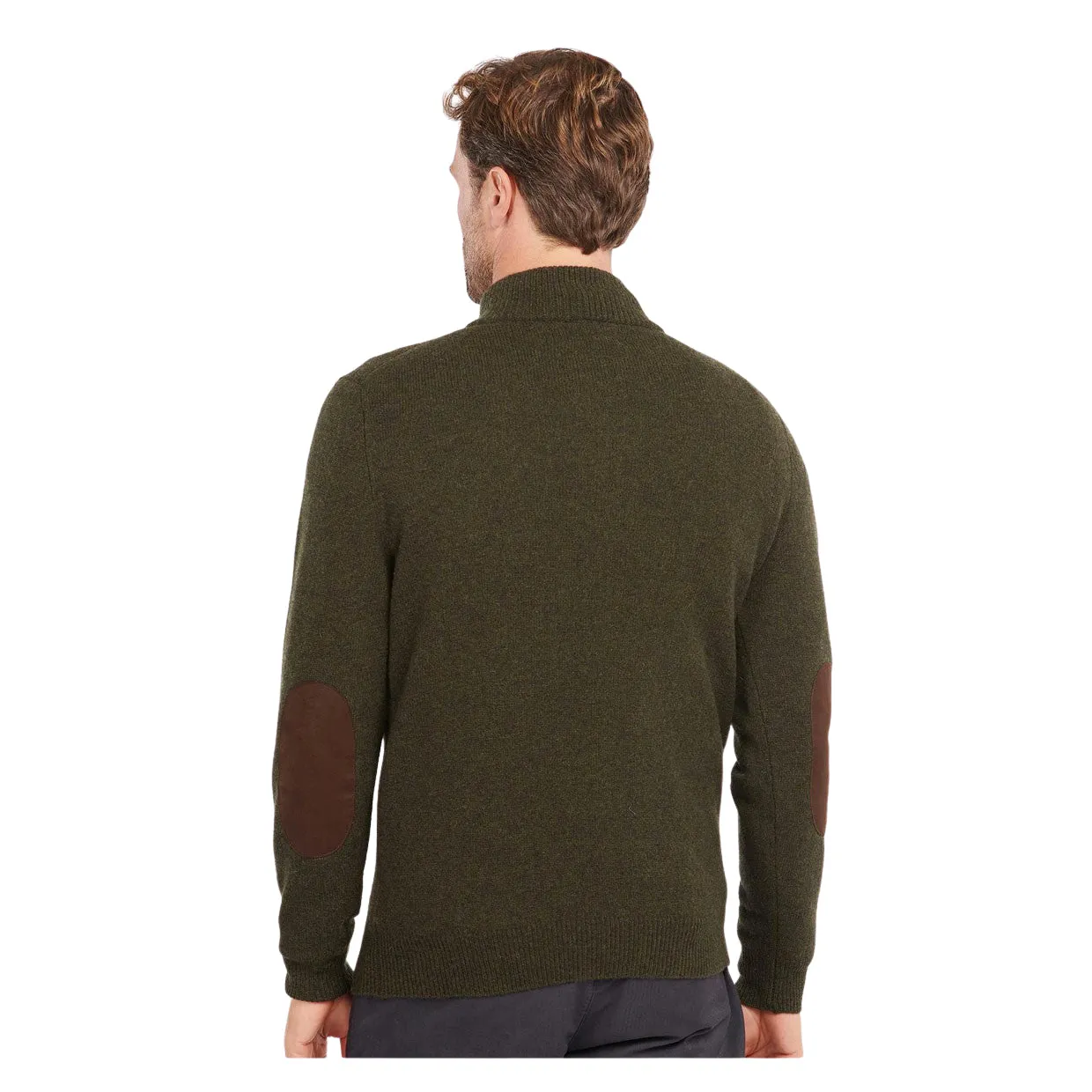 Maglione Uomo Barbour Essential Patch Half Zip Verde