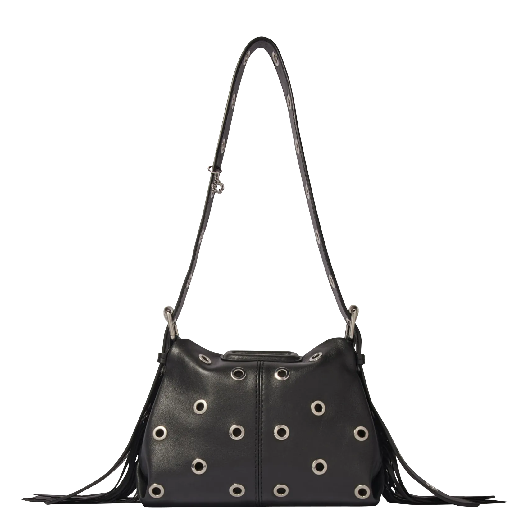  MAJE   MISS M MINI - Borsa a tracolla mini in pelle | Nero