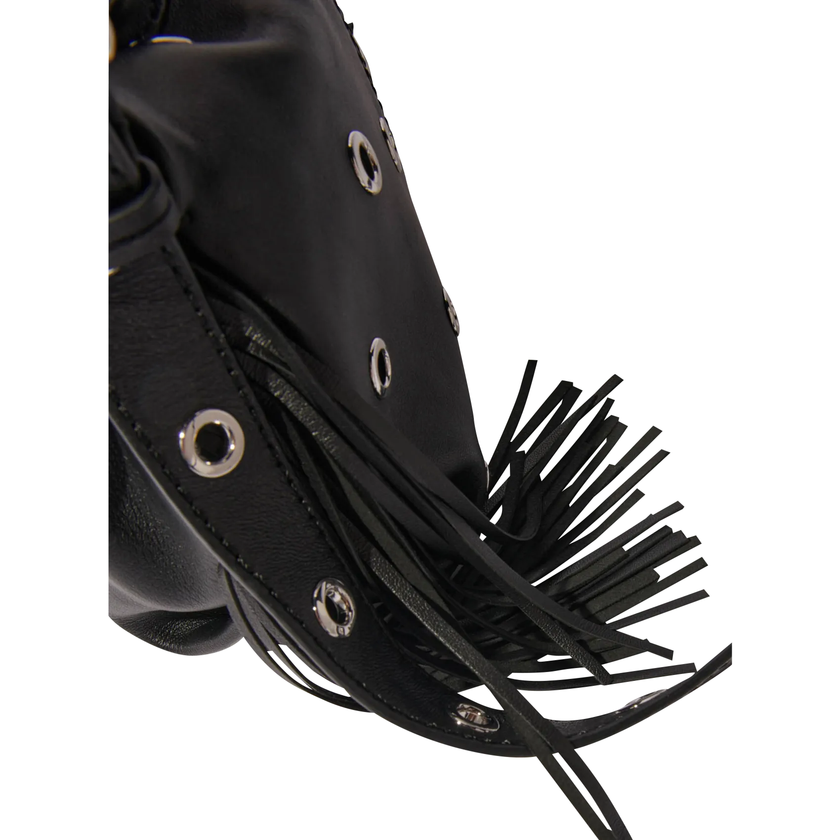  MAJE   MISS M MINI - Borsa a tracolla mini in pelle | Nero