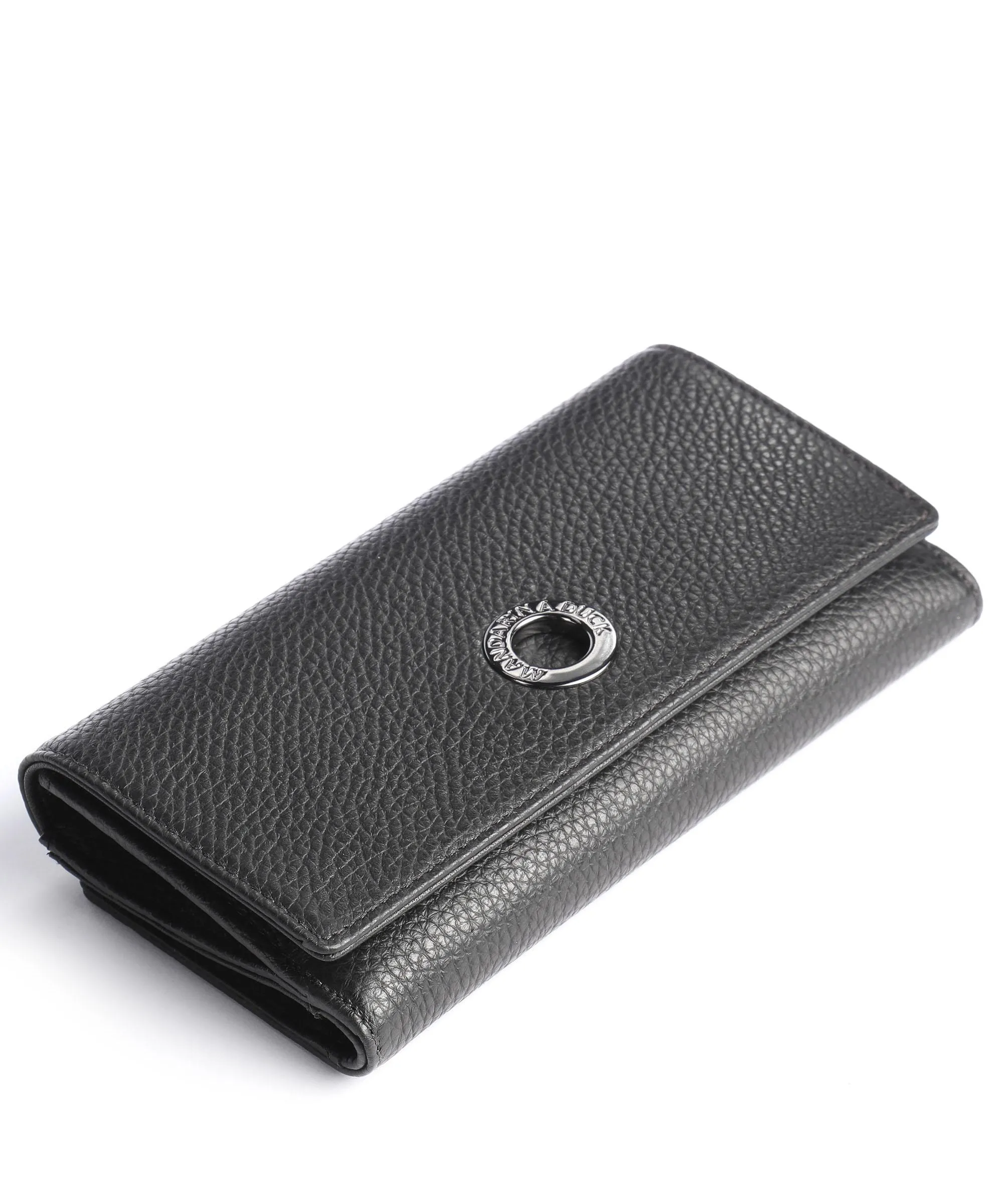  Mandarina Duck Mellow Leather Portafoglio pelle di vitello grana nero  