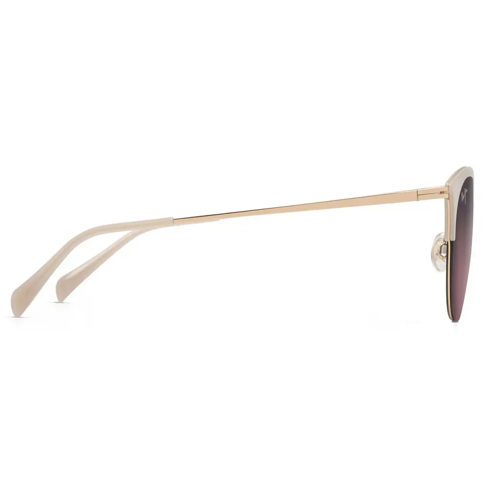 Maui Jim - Olili - Mandorla Lattea Maui Rose - Occhiali da Sole Polarizzati Cat Eye - Maui Jim Eyewear