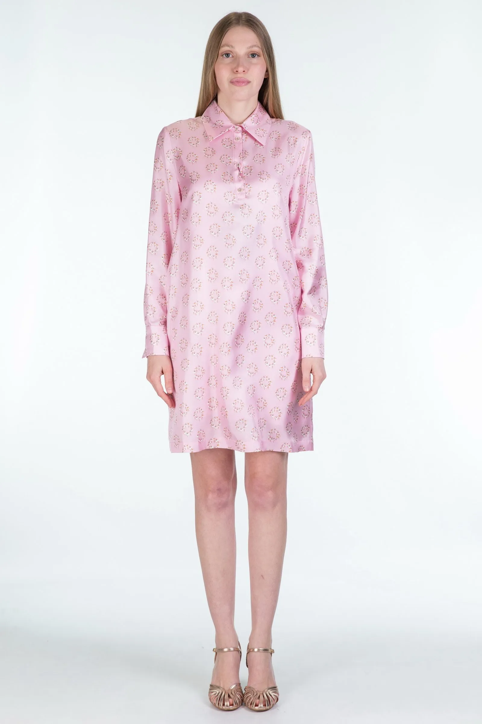 MAX MARA STUDIO  abito in twill di seta stampata RUFO