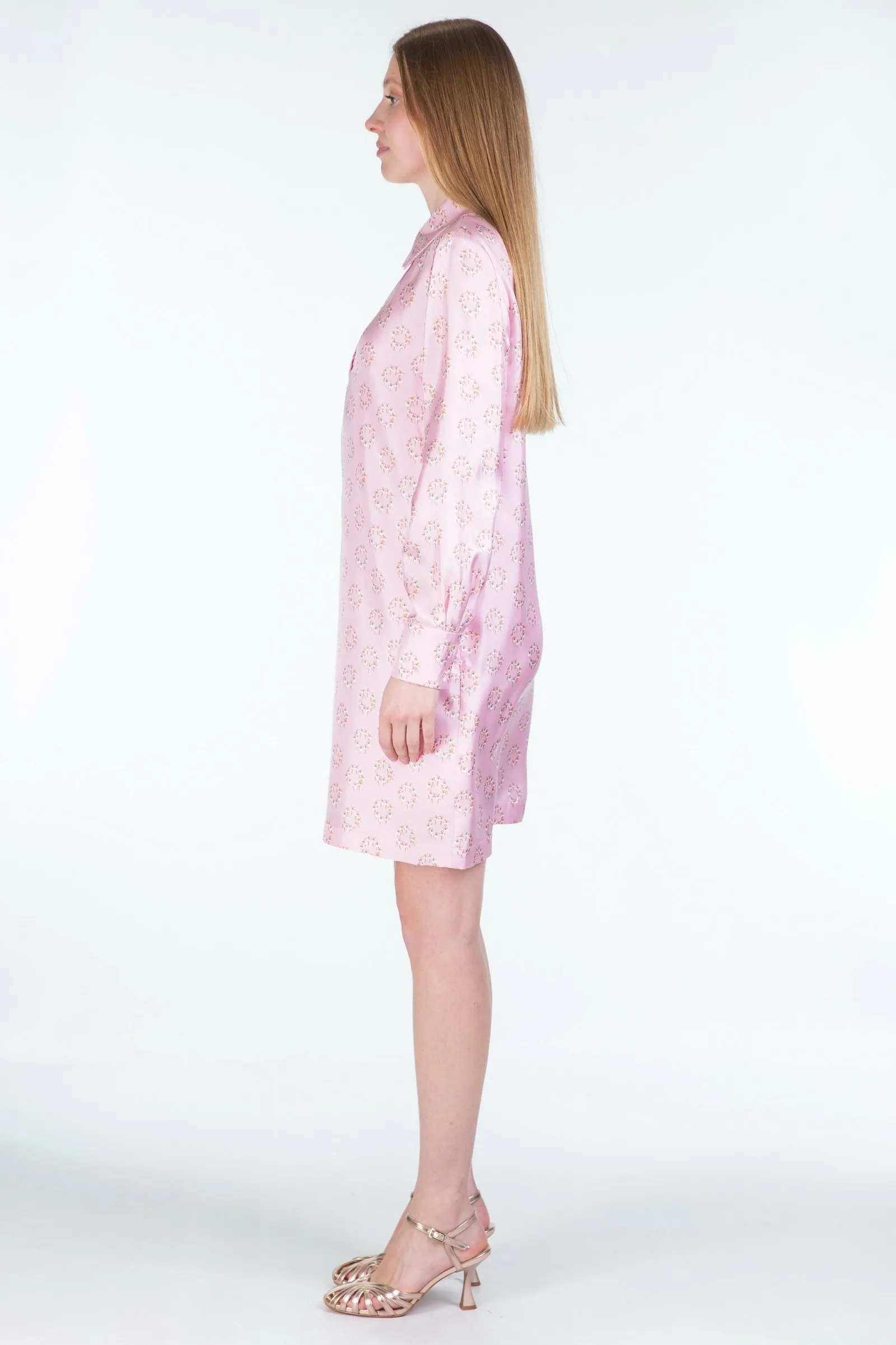 MAX MARA STUDIO  abito in twill di seta stampata RUFO