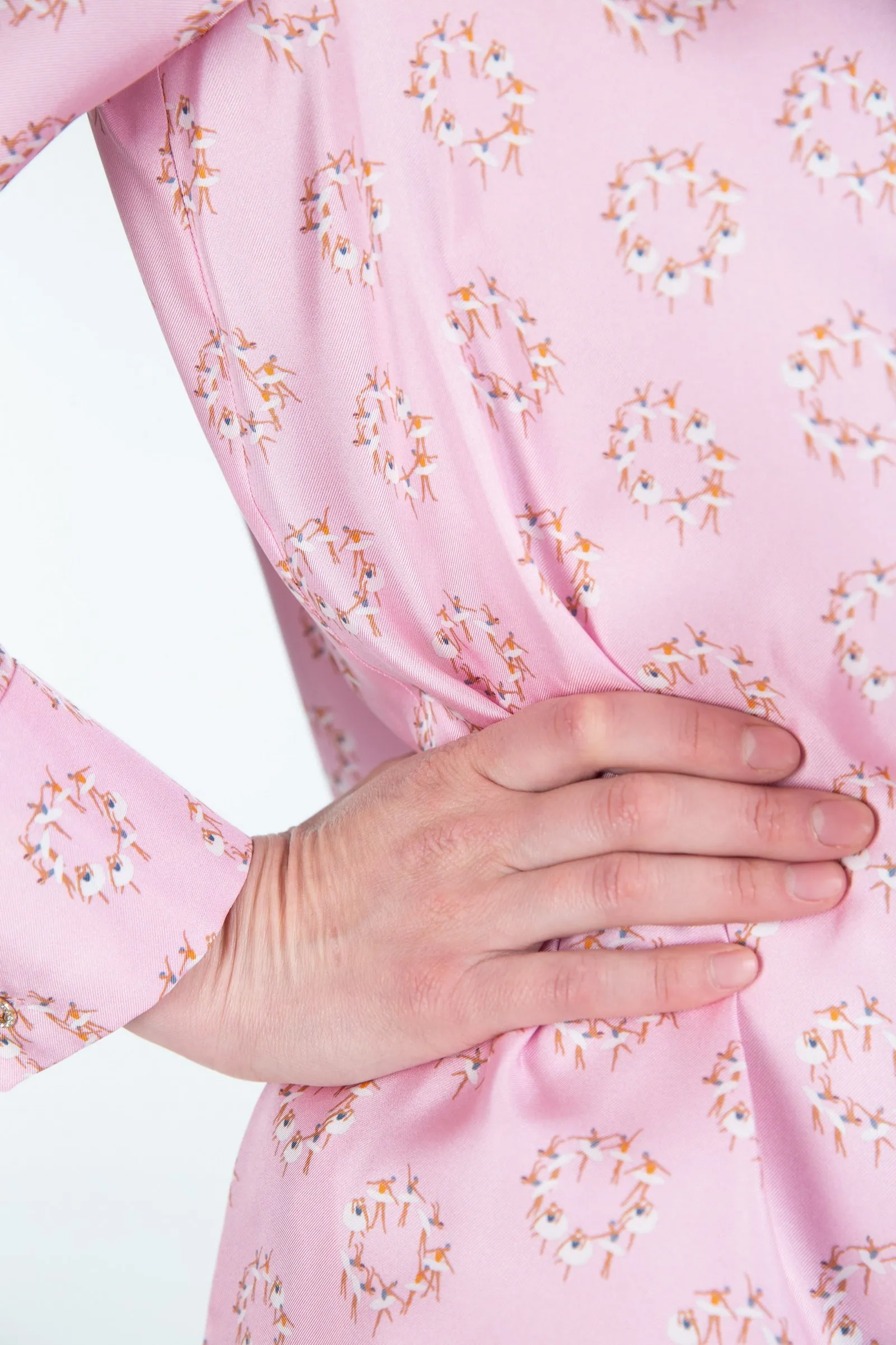 MAX MARA STUDIO  abito in twill di seta stampata RUFO