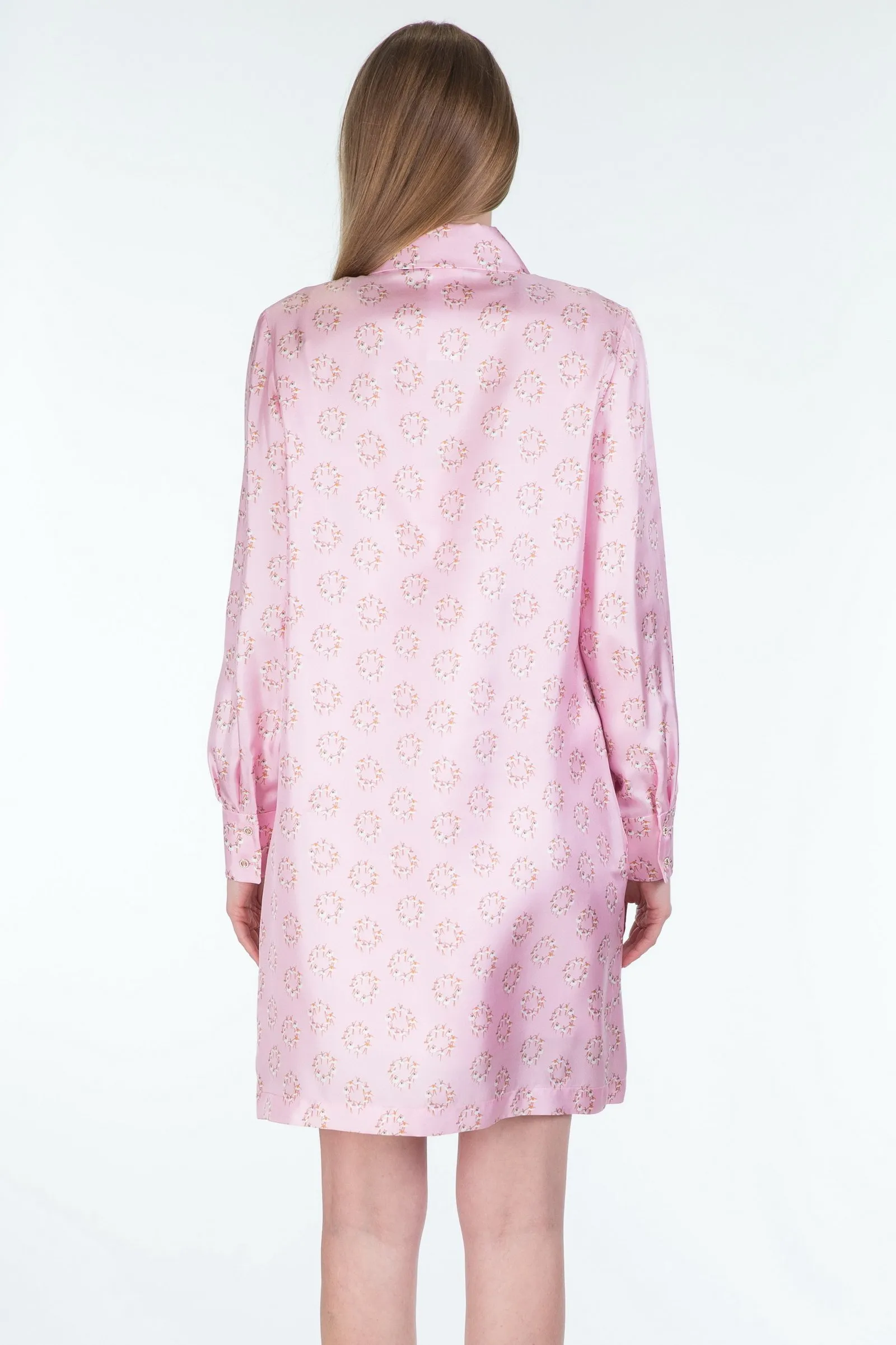 MAX MARA STUDIO  abito in twill di seta stampata RUFO