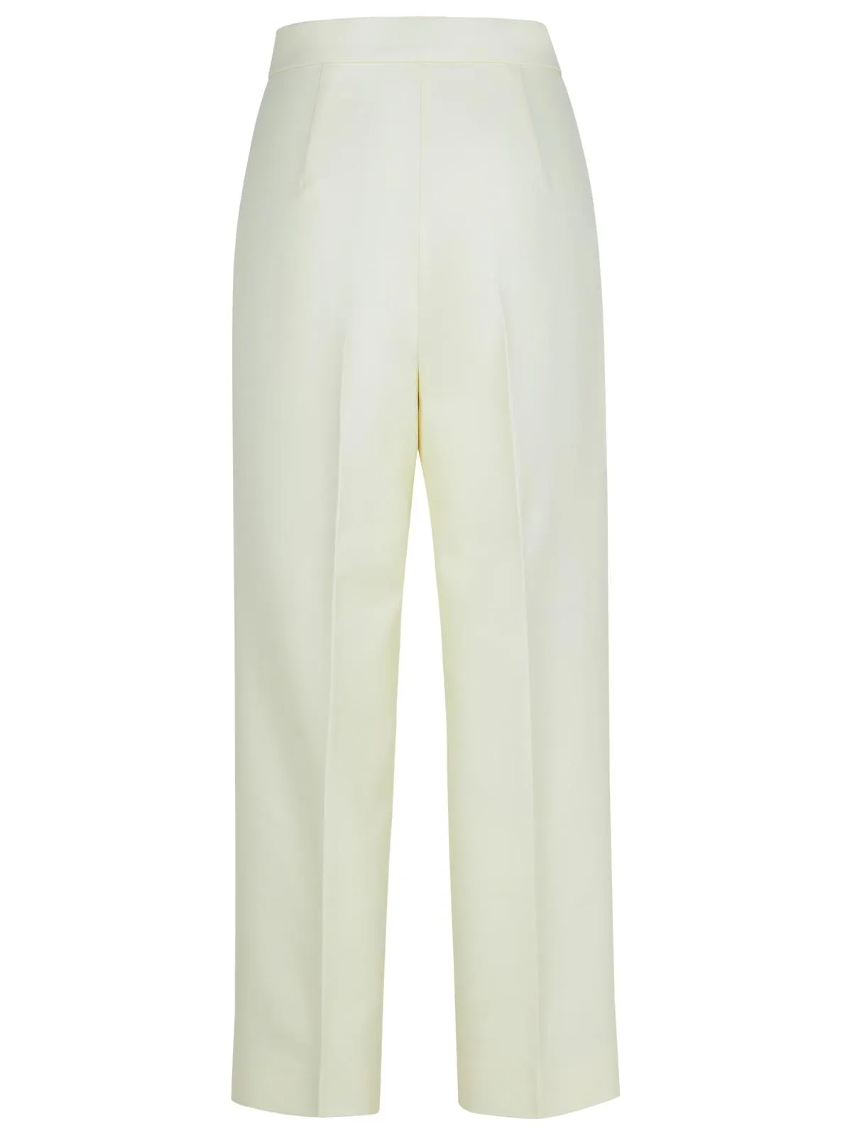 MAX MARA 'VERBANO' Pantaloni di lana vergine bianca