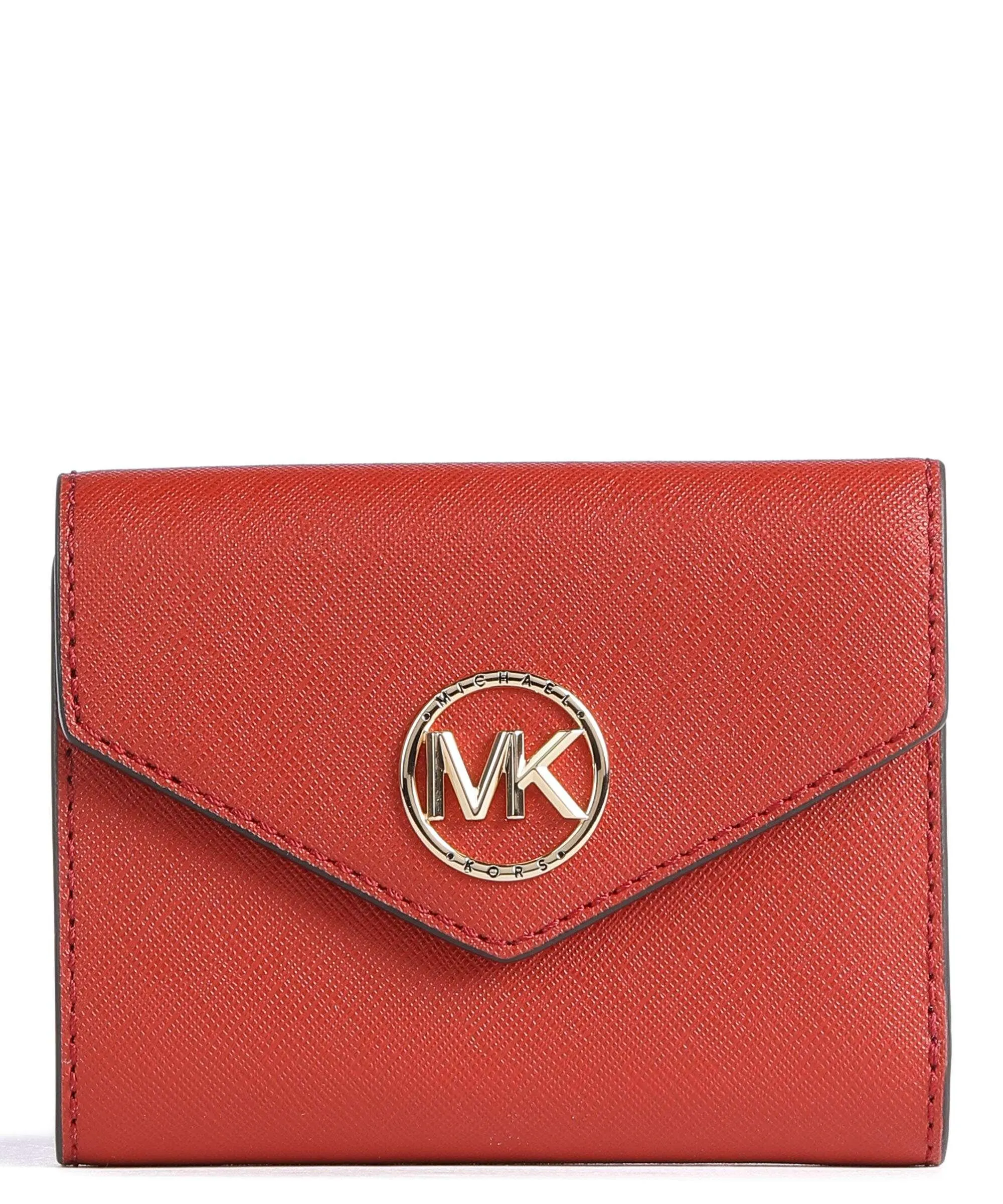  Michael Kors Carmen Portafoglio pelle di vacchetta saffiano rosso  