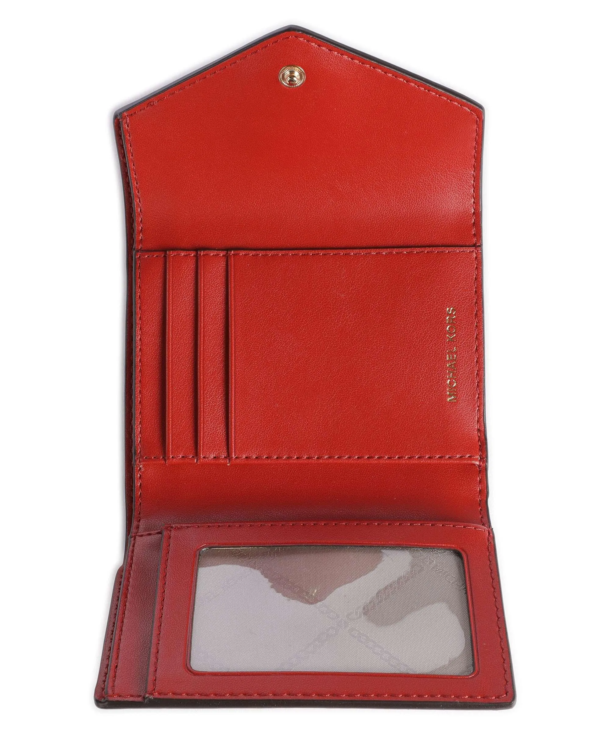  Michael Kors Carmen Portafoglio pelle di vacchetta saffiano rosso  
