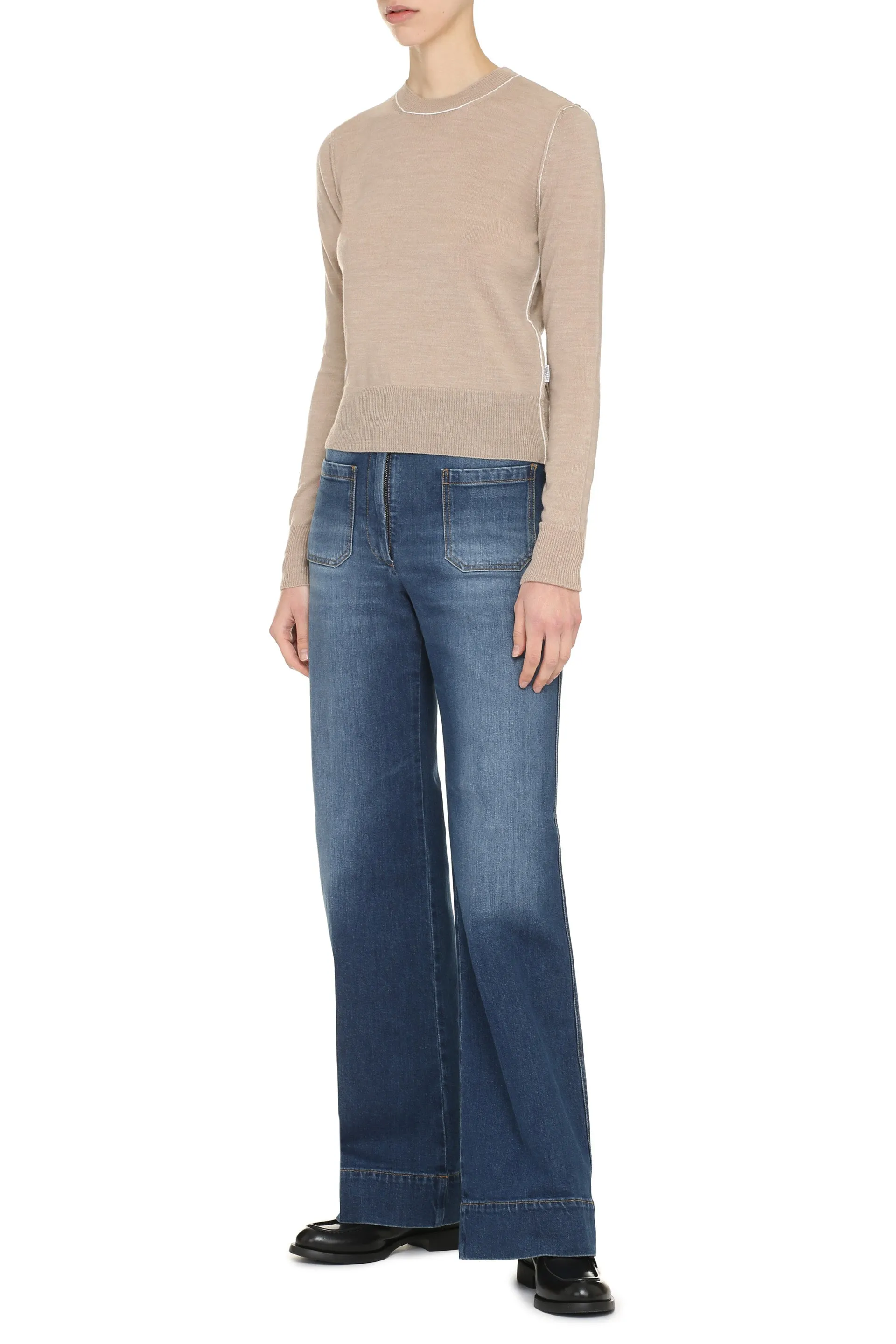 MM6 Maison Margiela Maglione girocollo in misto lana