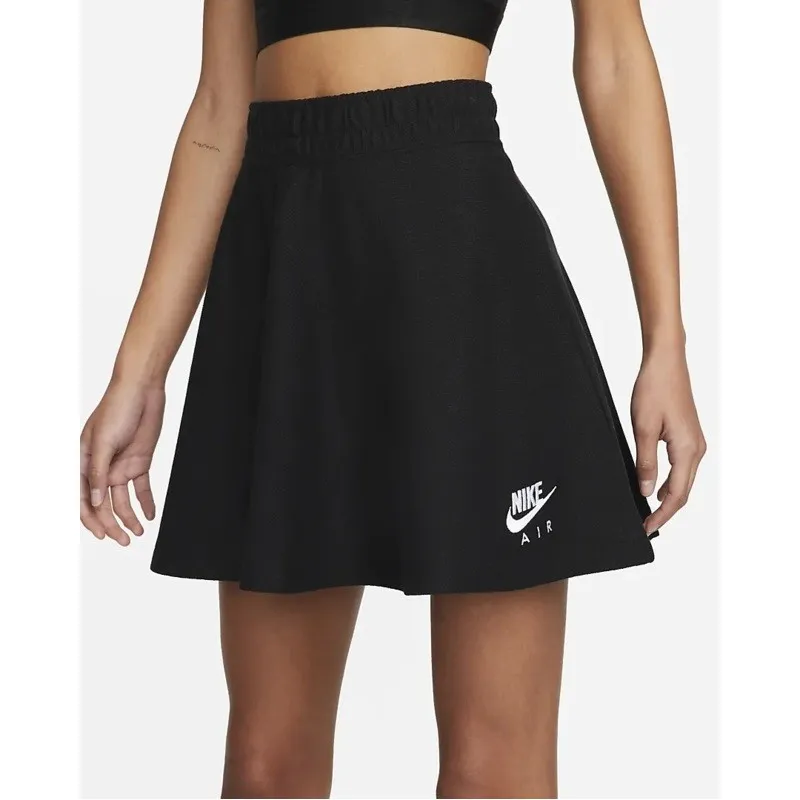 NIKE GONNA  DONNA AIR IN TESSUTO PIQUE' COLORE NERO