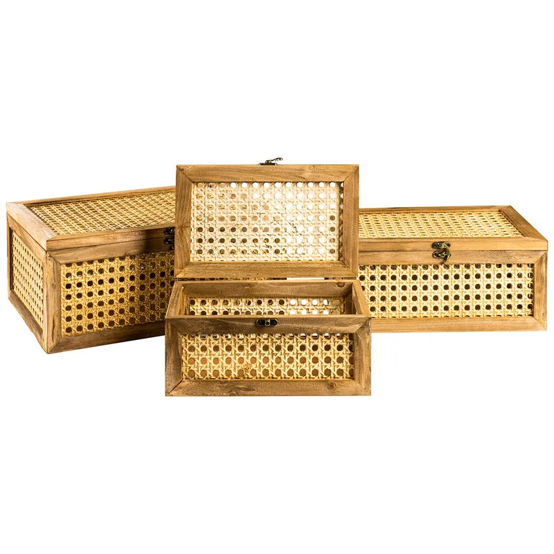 Novità Home object - scatole rettangolari set 1/3, marrone