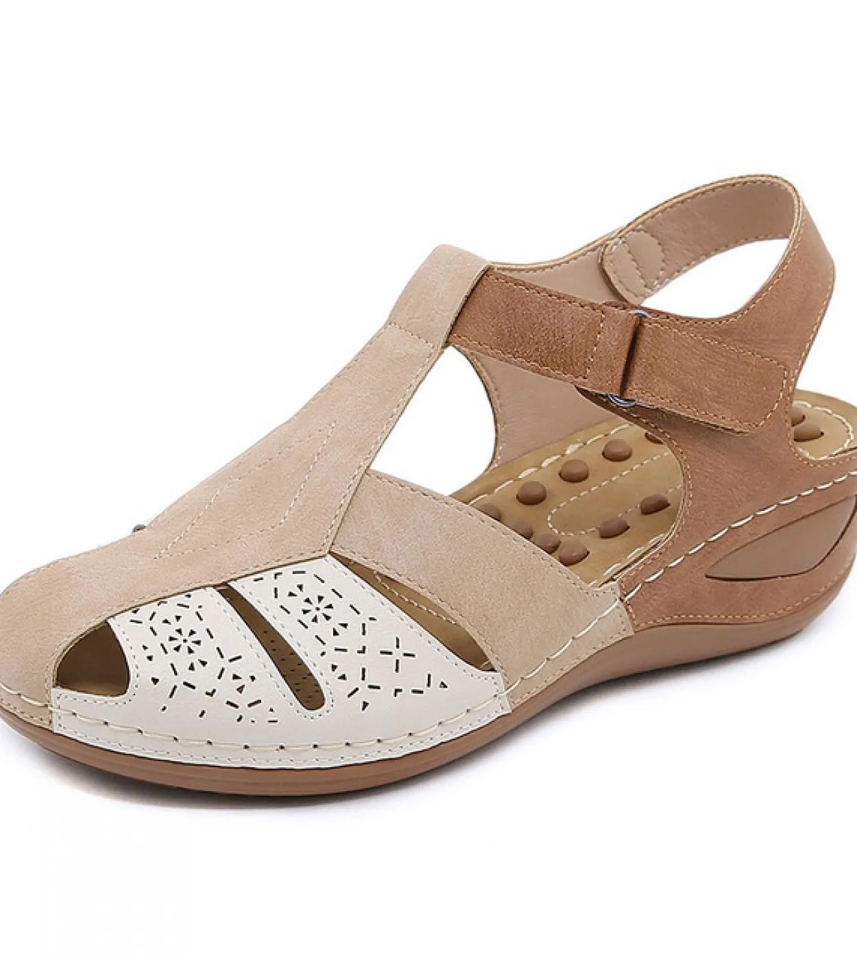 Nuove zeppe da 5,5 cm Sandali con tacco alto Sandali da donna Colori misti Sandali con plateau Scarpe estive per donna Scarpe da