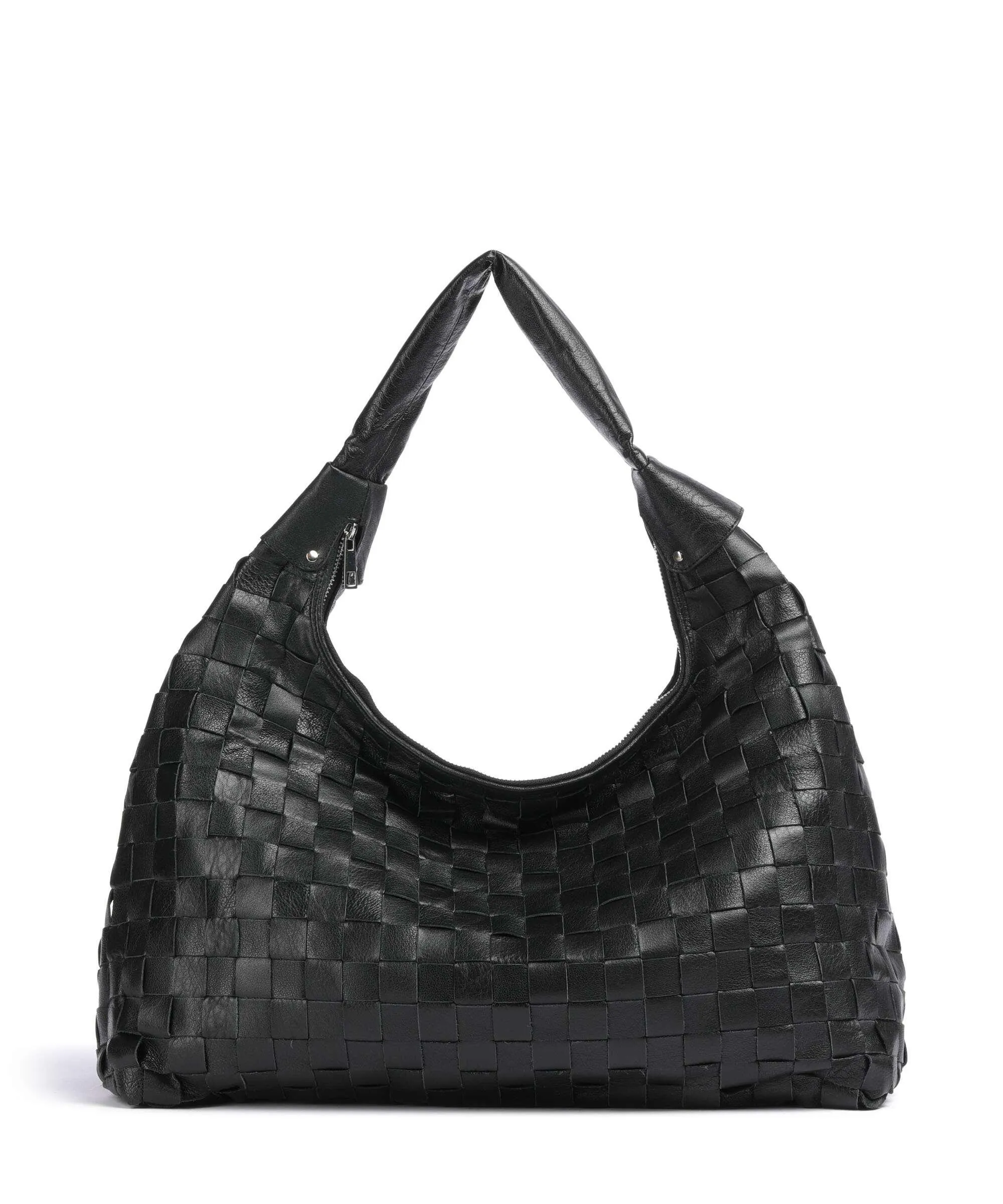  Núnoo Braided Air 1 Dandy Borsa hobo pelle granulata nero  