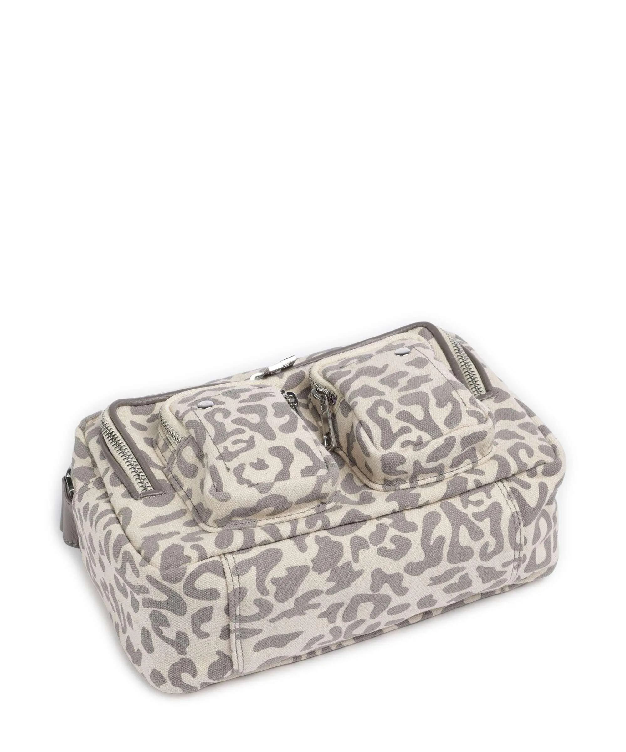  Núnoo Recycled Canvas Ellie Borsa a spalla tela beige/grigio  