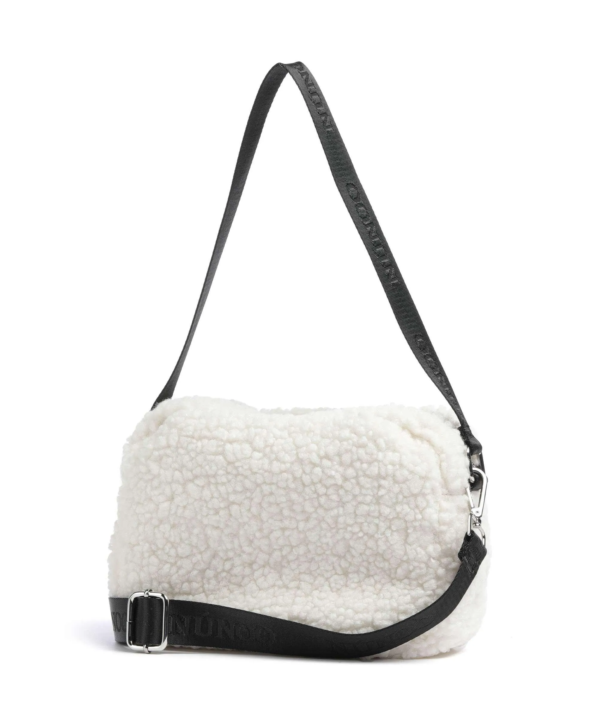  Núnoo Teddy Ellie Borsa a spalla cotone, pelle sintetica bianco  