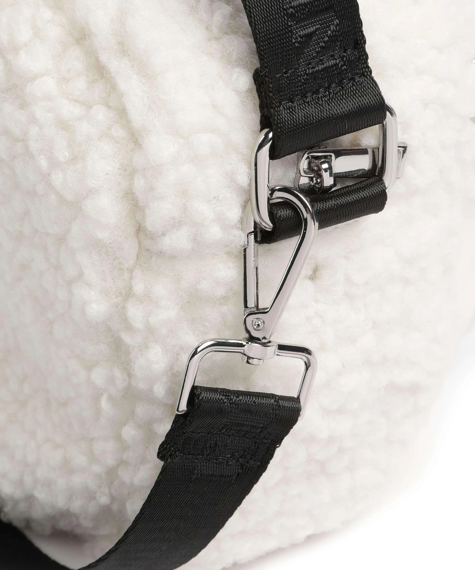  Núnoo Teddy Ellie Borsa a spalla cotone, pelle sintetica bianco  