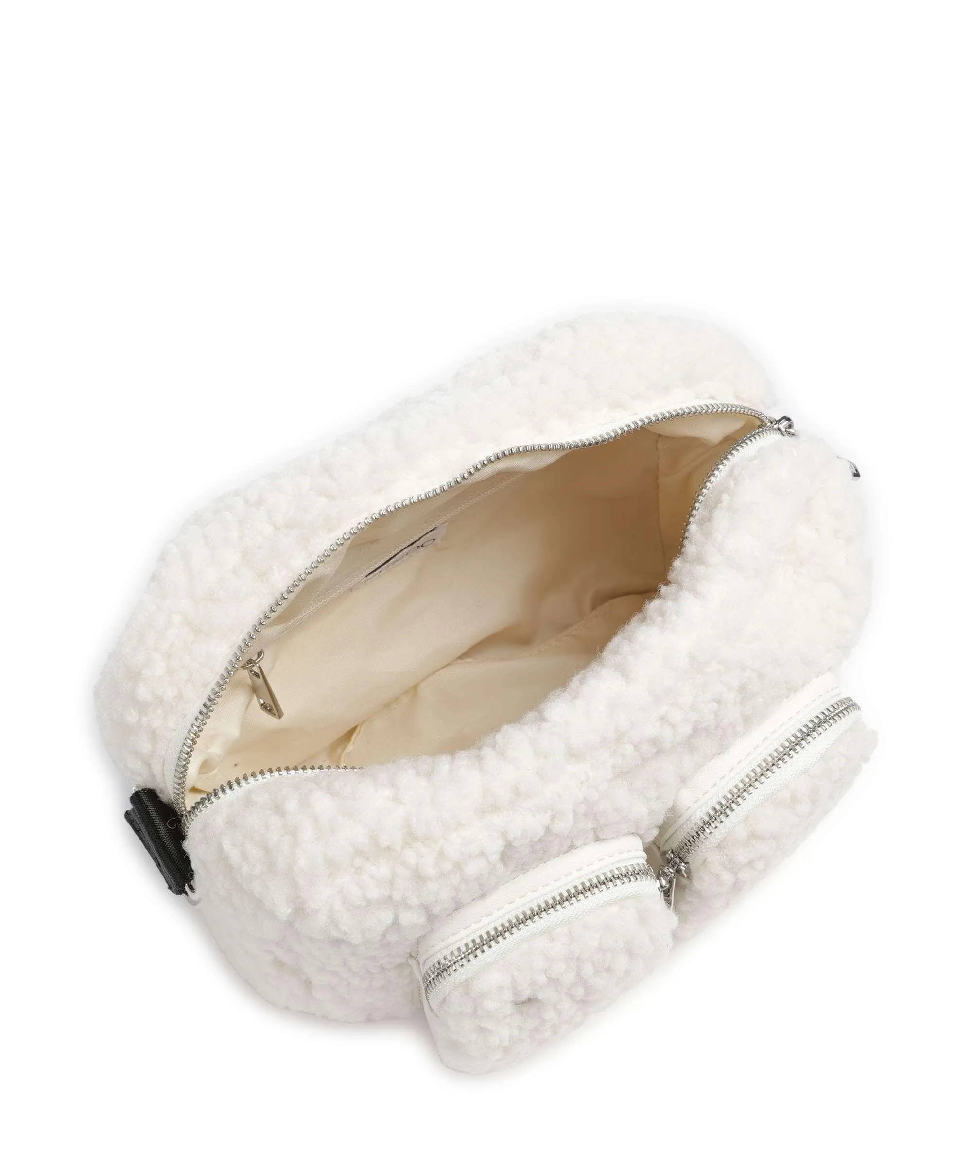  Núnoo Teddy Ellie Borsa a spalla cotone, pelle sintetica bianco  