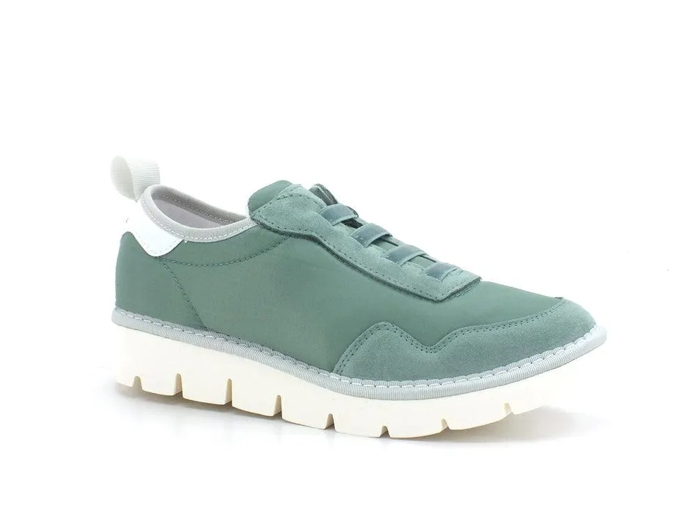 PAN CHIC Sneaker Slip On Suede Green Sage P05W1601000018