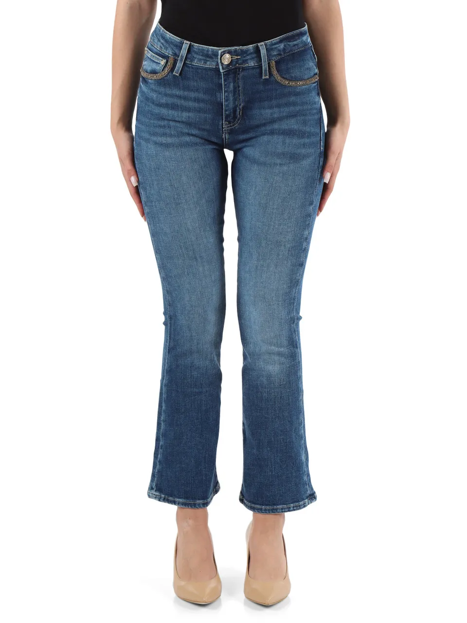 Pantalone jeans cinque cinque BOOT HIGH Sexy Flare