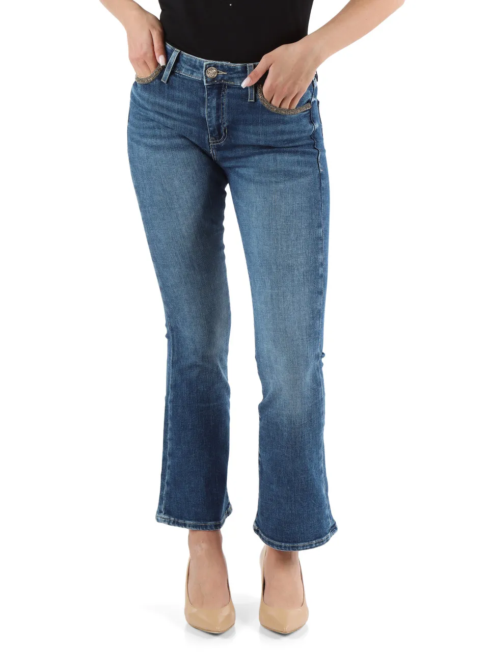 Pantalone jeans cinque cinque BOOT HIGH Sexy Flare