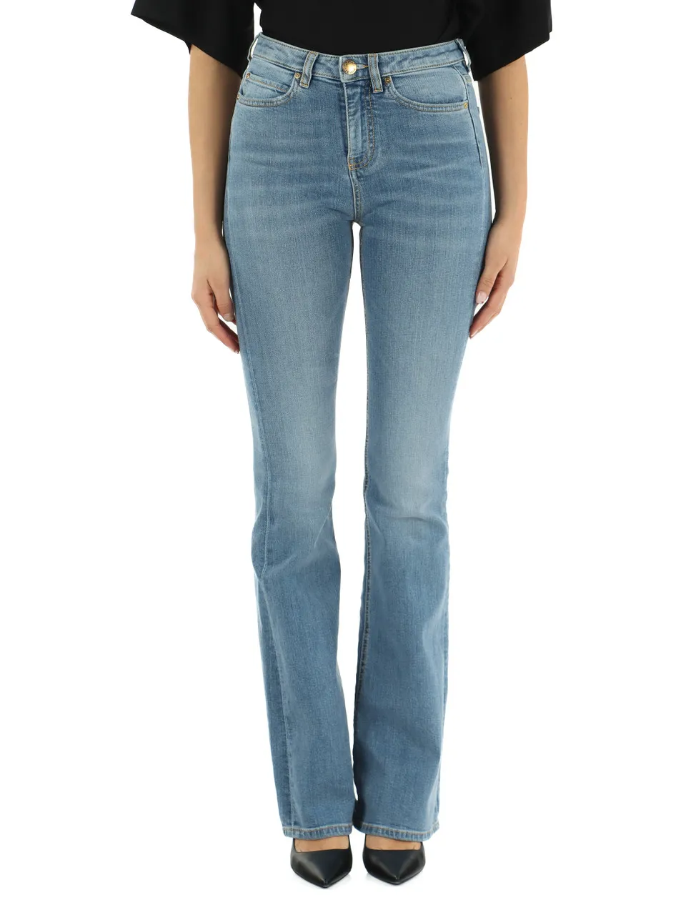 Pantalone jeans cinque tasche FLORA NO BELT FLARE