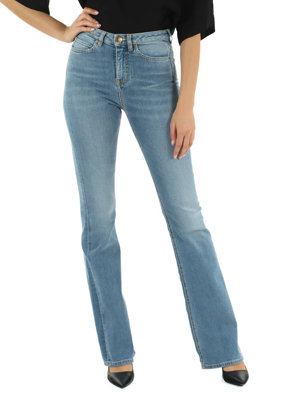Pantalone jeans cinque tasche FLORA NO BELT FLARE
