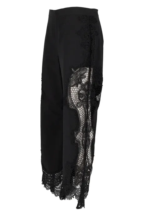 PANTALONE NERO IN COTONE